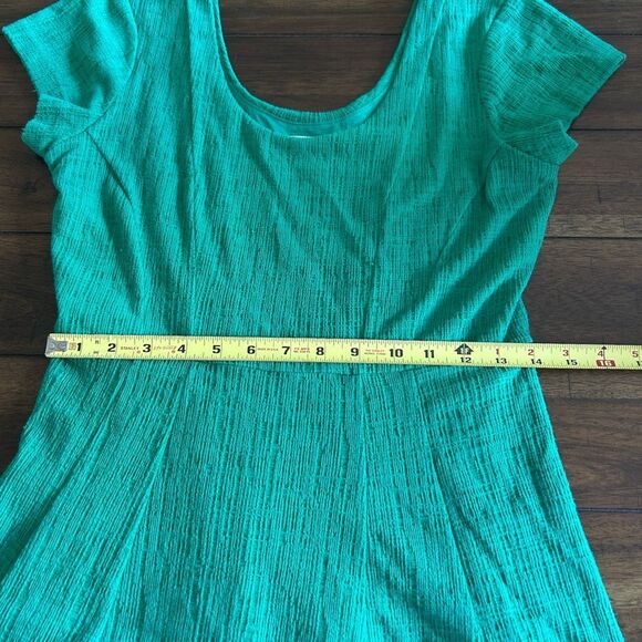 Maeve Anthropologie Green Fit and Flare Nova Knit Mini Dress Size Small - Picture 10 of 12